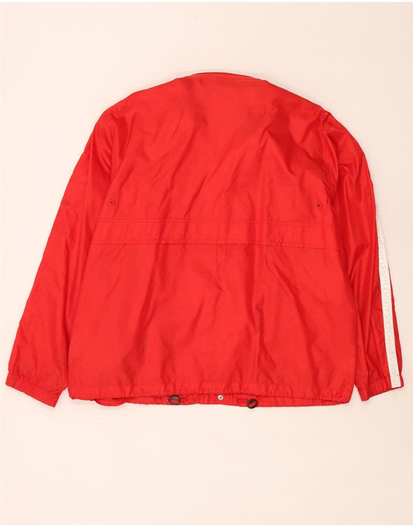 Calvin Klein Jeans Veste de pluie à capuche pour homme UK 40 Large Rouge Colourblock