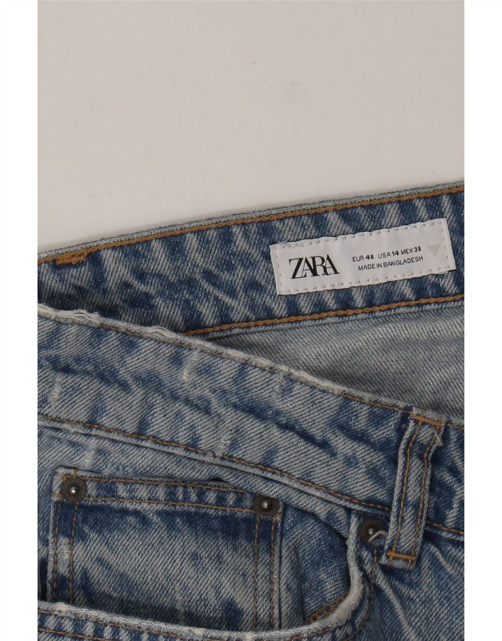 Zara Womens Straight Jeans EU 46 XL W36 L29 Blue