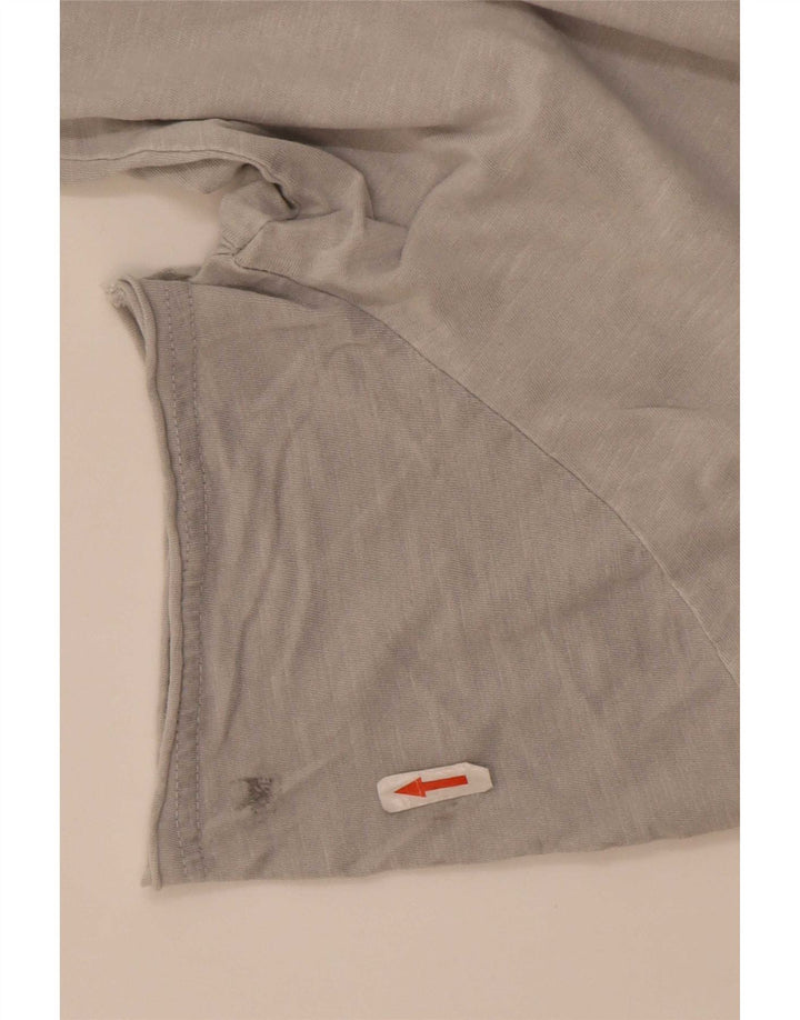 Gaudi Herren-T-Shirt mit Grafik, mittelgraue Baumwolle