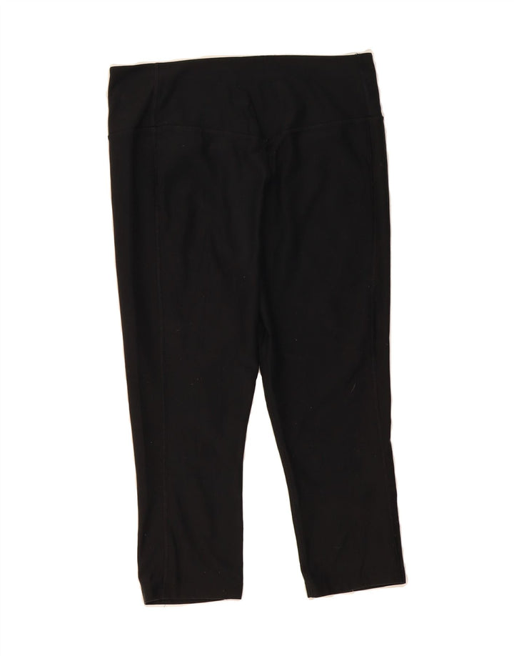 NIKE Womens Dri Fit Capri Leggings UK 12 Medium  Black Polyester Vintage Nike and Second-Hand Nike from Messina Hembry 