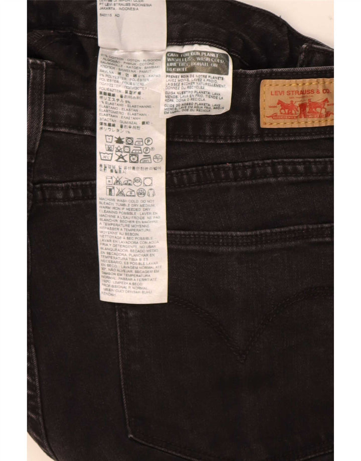 Levi's Womens Skinny Jeans W32 L32 Black Cotton