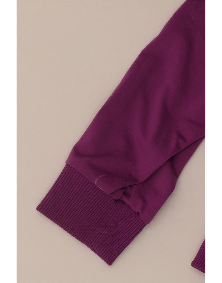 Puma Womens Tracksuit Top Jacket UK 10 Small  Purple Colourblock Polyester