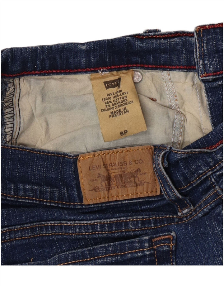 LEVI'S Womens 512 Perfectly Slimming Capri Jeans US 8 Medium W26 L18 Blue