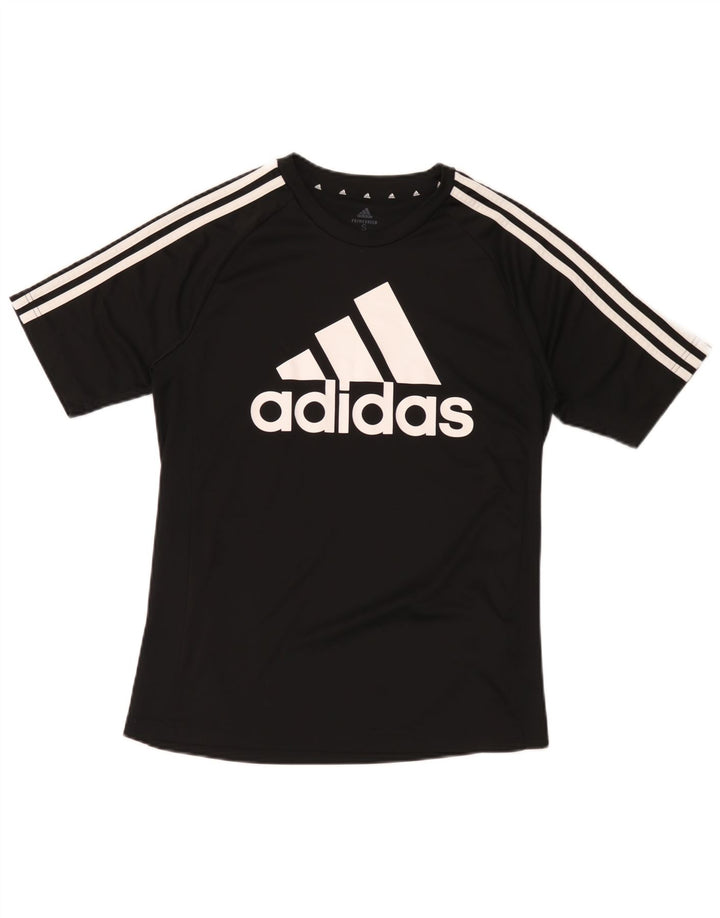 Adidas Mens Aeroready Graphic T-Shirt Top Small Black Polyester