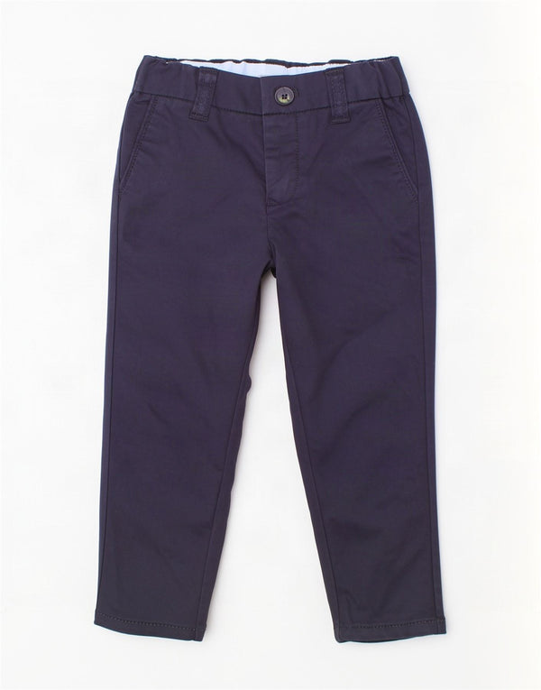 Armani Short Chino Droit Bébé Garçon 3-6 Mois W16 L8 Bleu Marine Coton