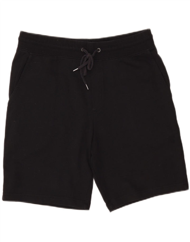 MARKS & SPENCER Pantaloncini sportivi vestibilità regolare da uomo in cotone nero medio
