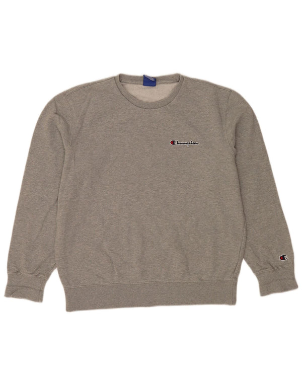 Champion Womens Sweatshirt Jumper UK 18 XL Grey Cotton