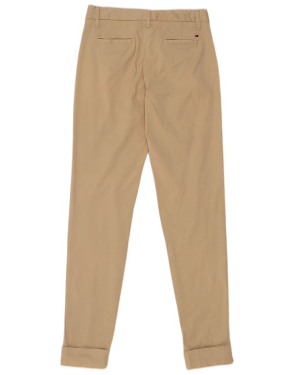 Tommy Hilfiger Damen Slim Anzughose US 2 XS W26 L32 Beige Baumwolle