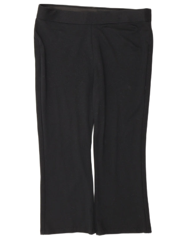 Marks & Spencer Womens Tracksuit Trousers UK 14 Large Black Viscose
