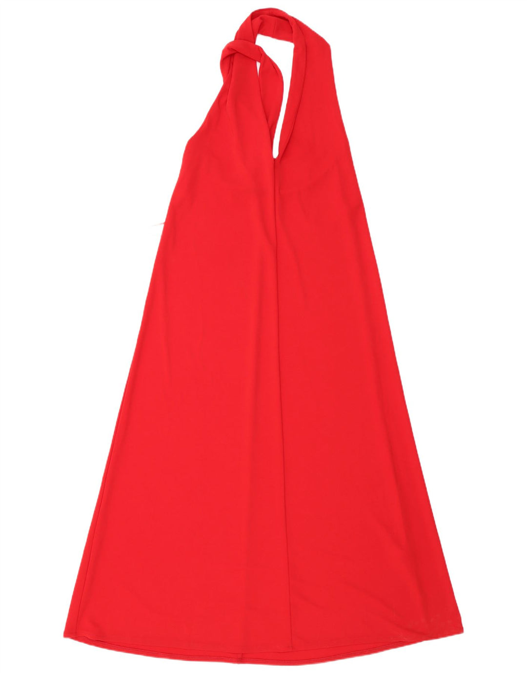 Zara Womens Halter Dress UK 10 Small Red Polyester
