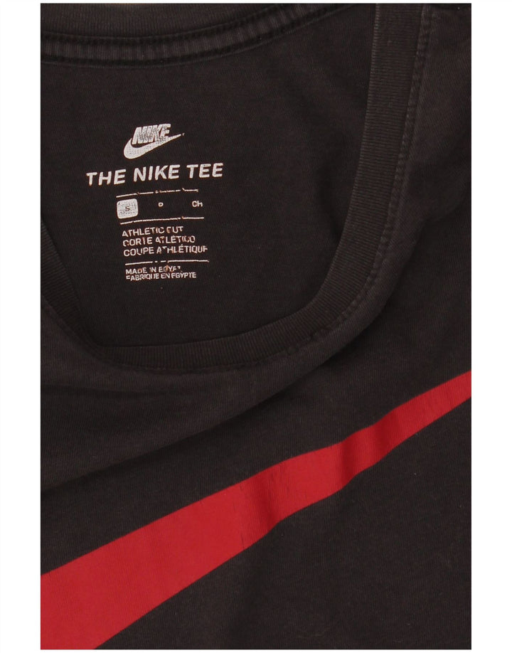 NIKE Mens Athletic Cut Graphic T-Shirt Top Small Black