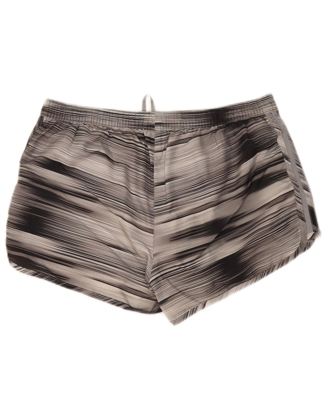 Adidas Dame Climalite Sport Shorts UK 14 Medium Grå Stribet Polyester