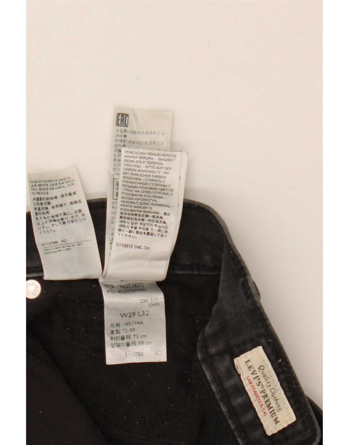 Levi's Womens 312 Shaping Slim Jeans W29 L32 Μαύρο βαμβακερό