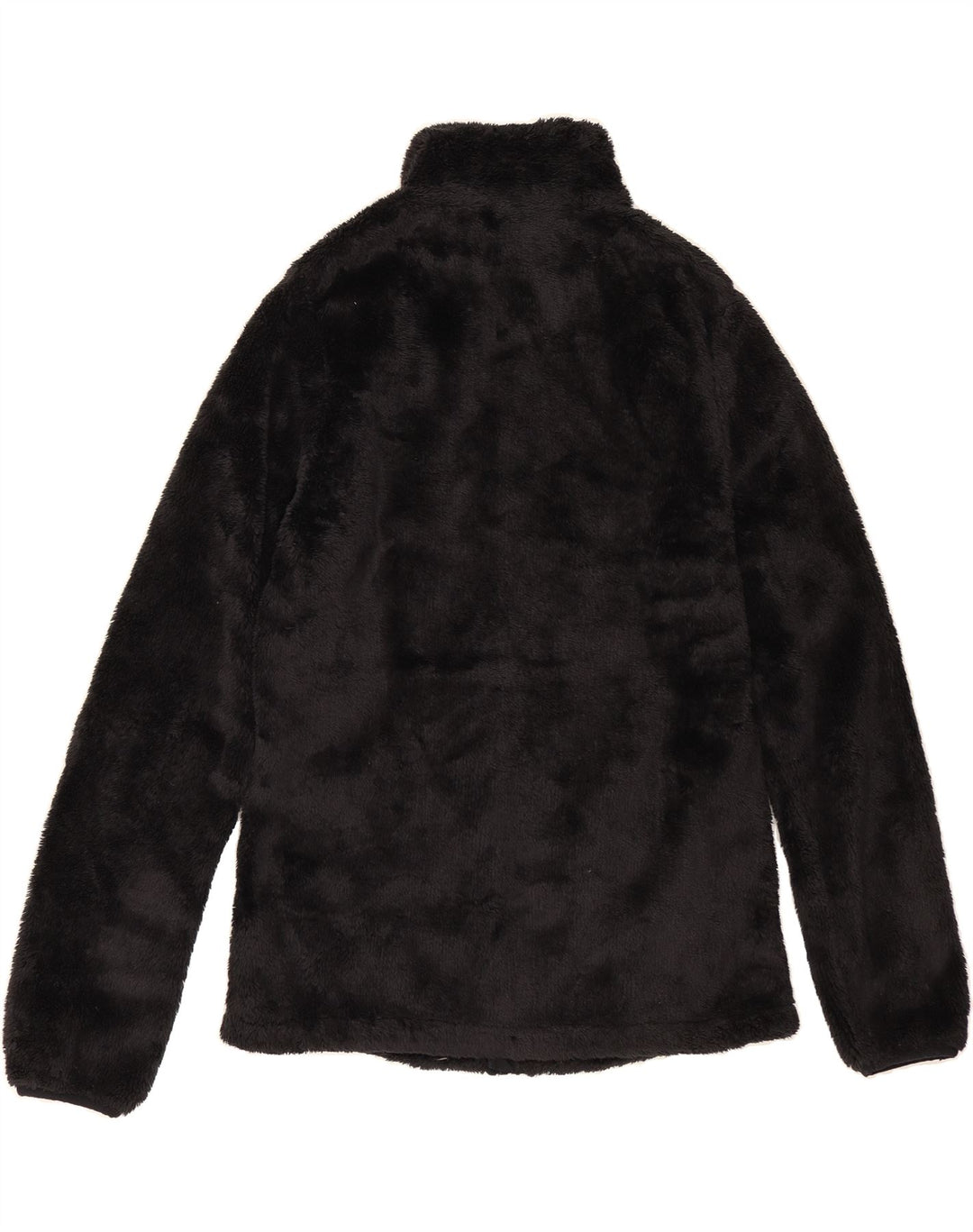FILA Womens Fleece Jacket UK 14 Medium Black Polyester Vintage Fila and Second-Hand Fila from Messina Hembry 