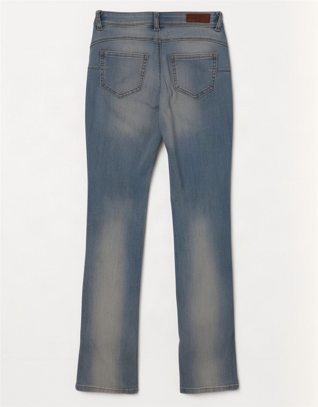 Benetton Womens Distressed Slim Bootcut Jeans W26 L31 Blå