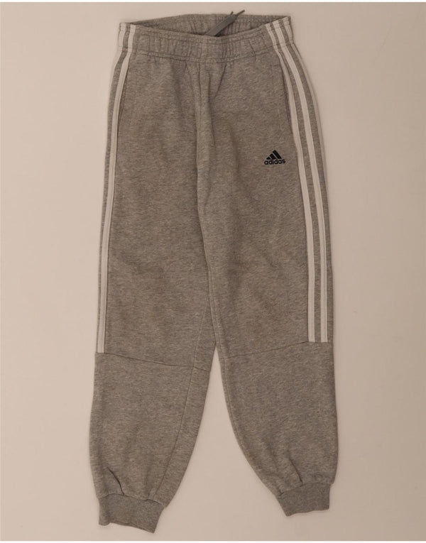 Pantaloni della tuta da ragazzo Adidas Joggers 9-10 anni in cotone grigio
