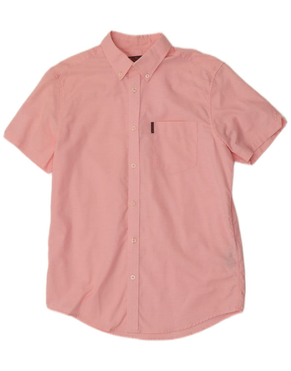 Ben Sherman Kortærmet Herreskjorte Medium Pink Bomuld