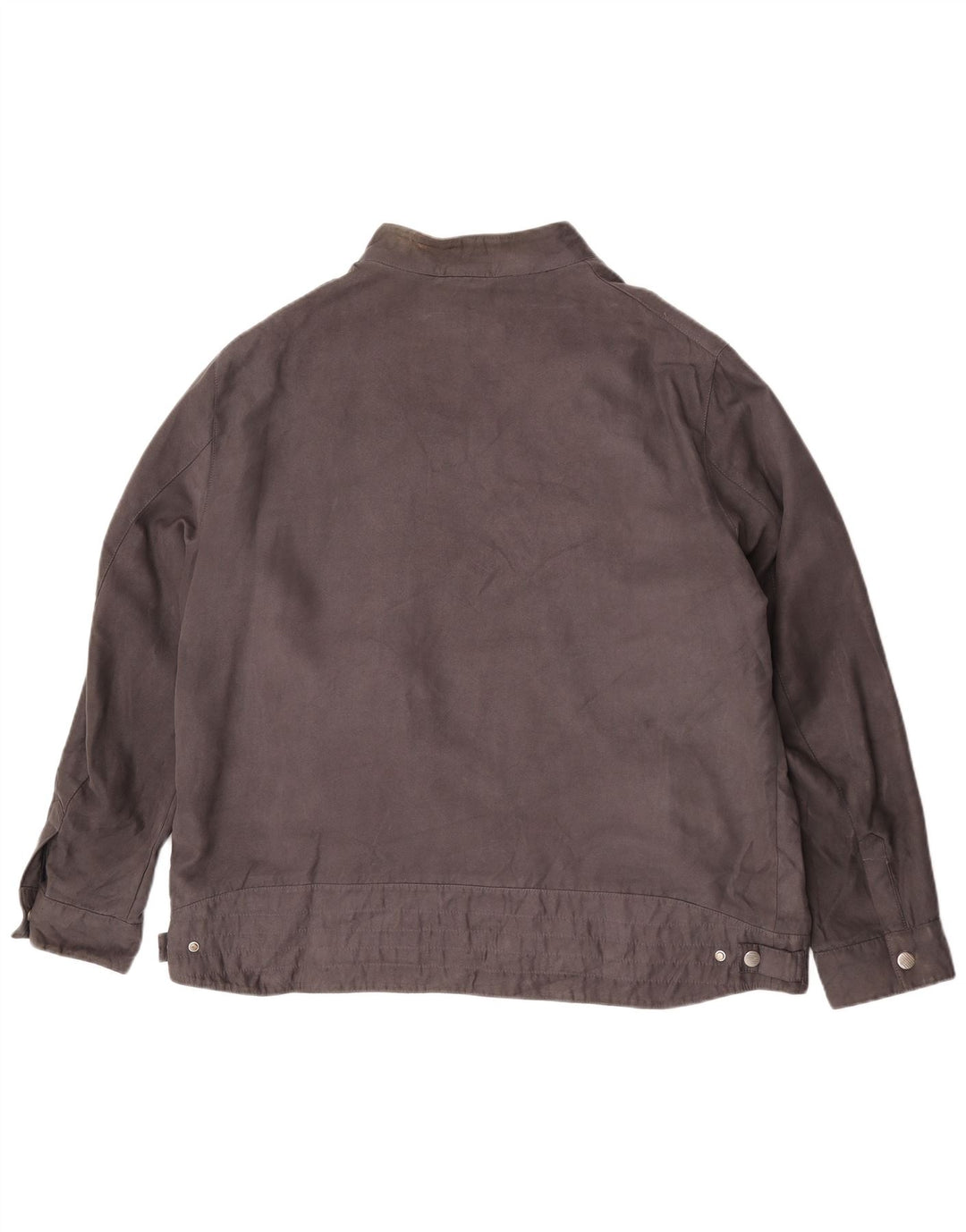 Marks & Spencer Mens Bomber Jacket UK 46 3XL Grey Polyester