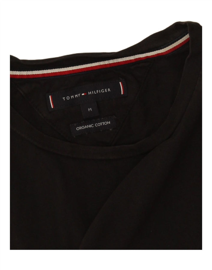 Tommy Hilfiger Herre grafisk T-shirt Top Medium Sort Bomuld