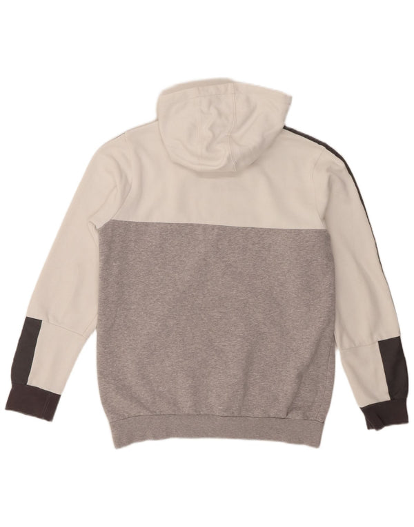 Adidas hættetrøje til drenge 13-14 år Grå Colourblock Bomuld