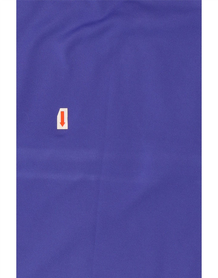 NIKE Top da tuta pullover con zip e collo Dri Fit da uomo XL blu poliestere