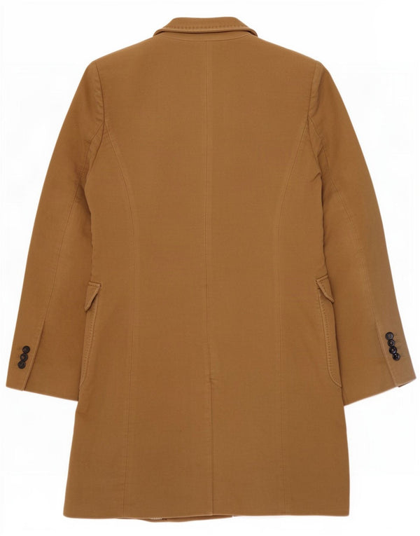 Zara Damen Mantel UK 12 Mittelbeige Baumwolle