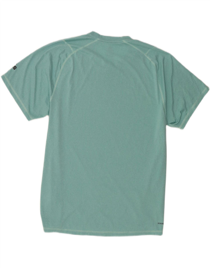 Adidas Mens Aeroready T-Shirt Top XL Turquoise Polyester
