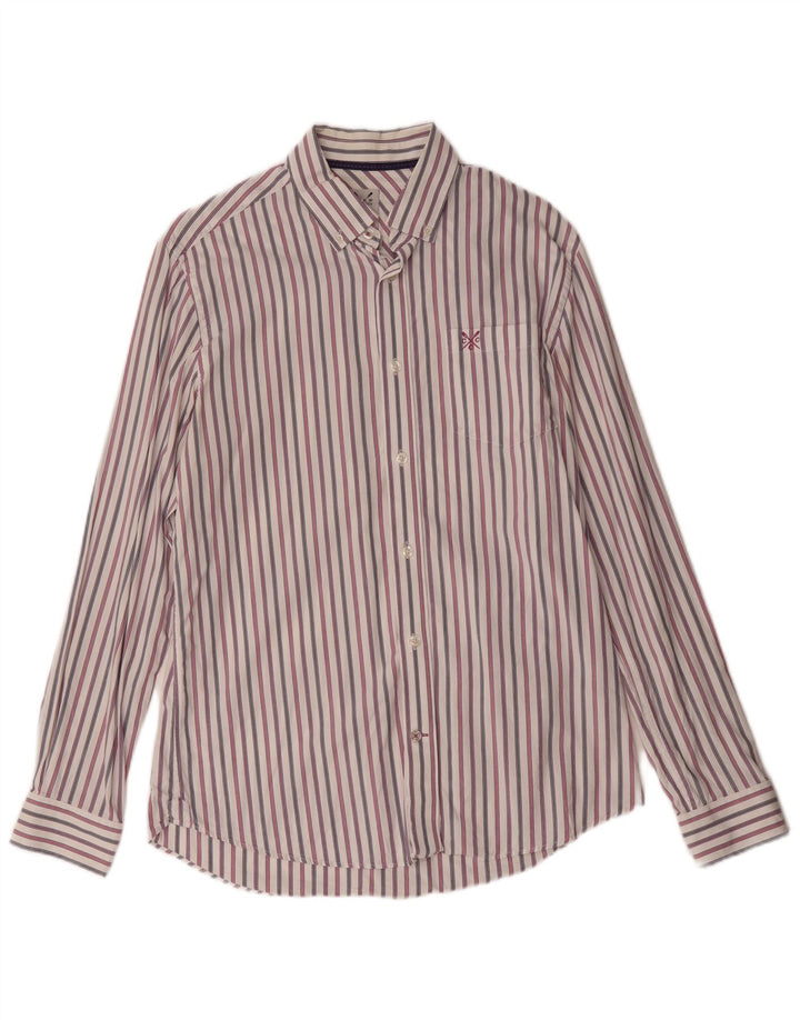 Crew Clothing Mens Coastal Fit Shirt Medium Multicoloured Striped Cotton