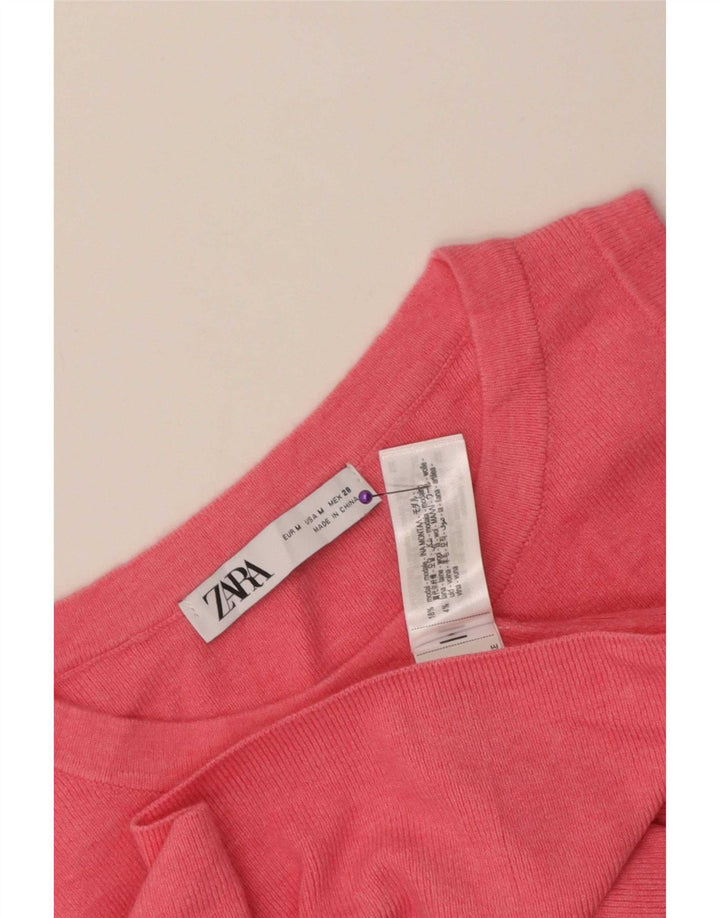 Canotta da donna Zara UK 12 rosa medio modal