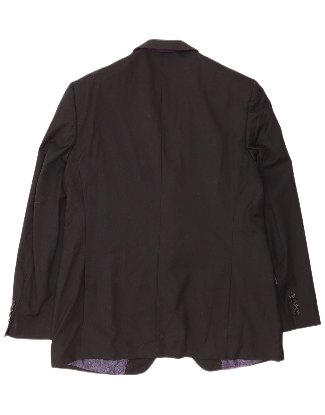 Marks & Spencer Herren Autograph 2-Knopf-Blazerjacke UK 42 XL Schwarze Wolle