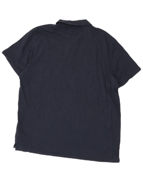 Mountain Warehouse Polo Shirt til mænd 2XL Navy Blue Flecked Bomuld