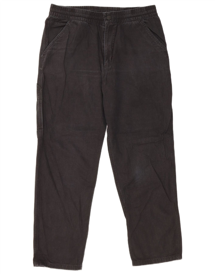 Pantaloni cargo dritti da uomo Vans medi W32 L28 cotone nero