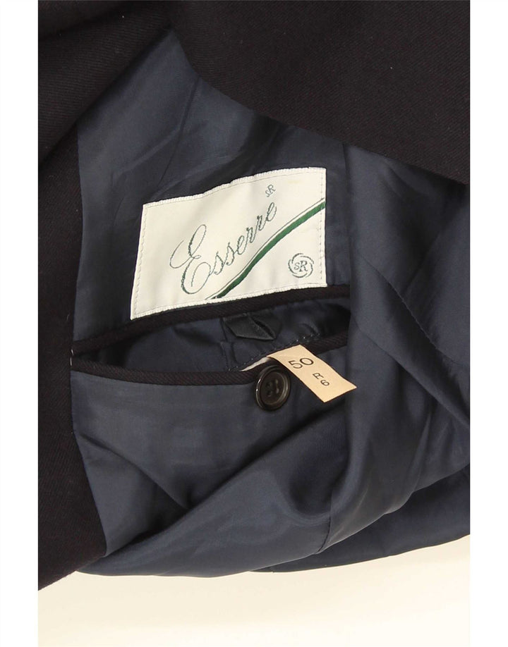 Essere Veste Blazer Croisée Homme IT 50 Large Bleu Marine