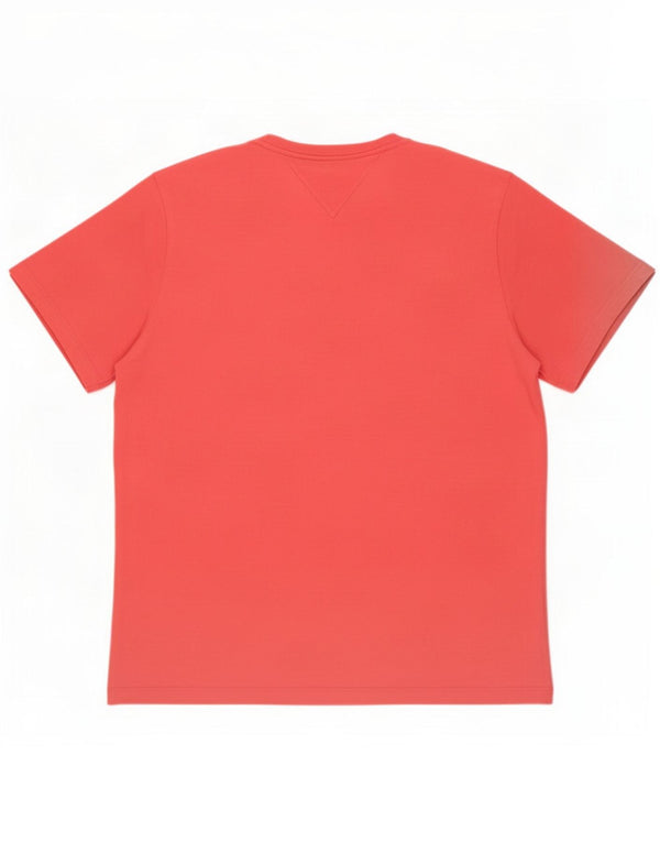Tommy Hilfiger Damen T-Shirt Top UK 16 Large Rosa Baumwolle