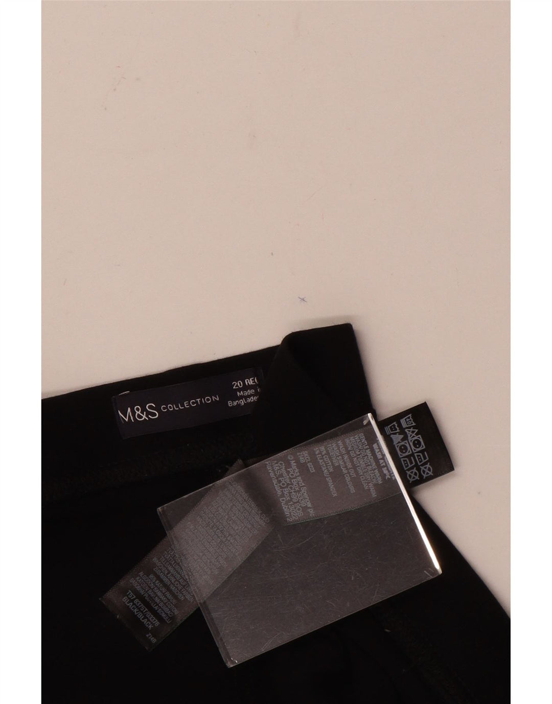Marks & Spencer Dame Leggings UK 20 2XL Sort Bomuld
