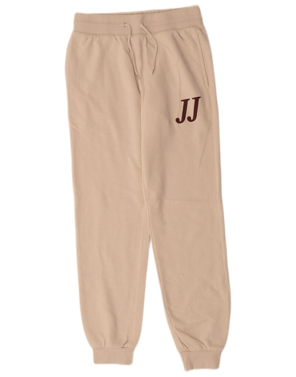 Мужские спортивные брюки с графическим рисунком Jack & Jones XS, бежевые, хлопок