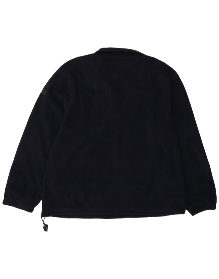 Izod Herren-Fleecepullover mit Reißverschluss am Hals, 2XL, Marineblau, Polyester