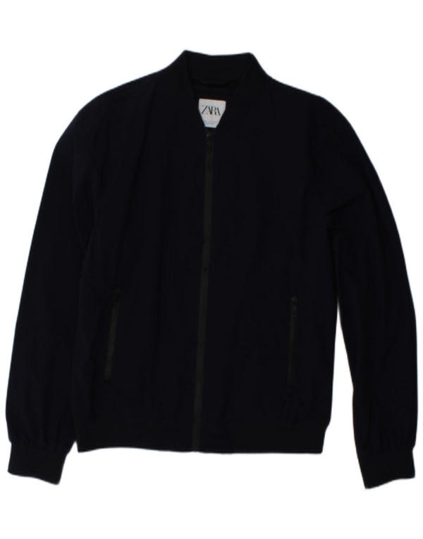 Zara Herren Bomberjacke UK 40 Large Marineblau