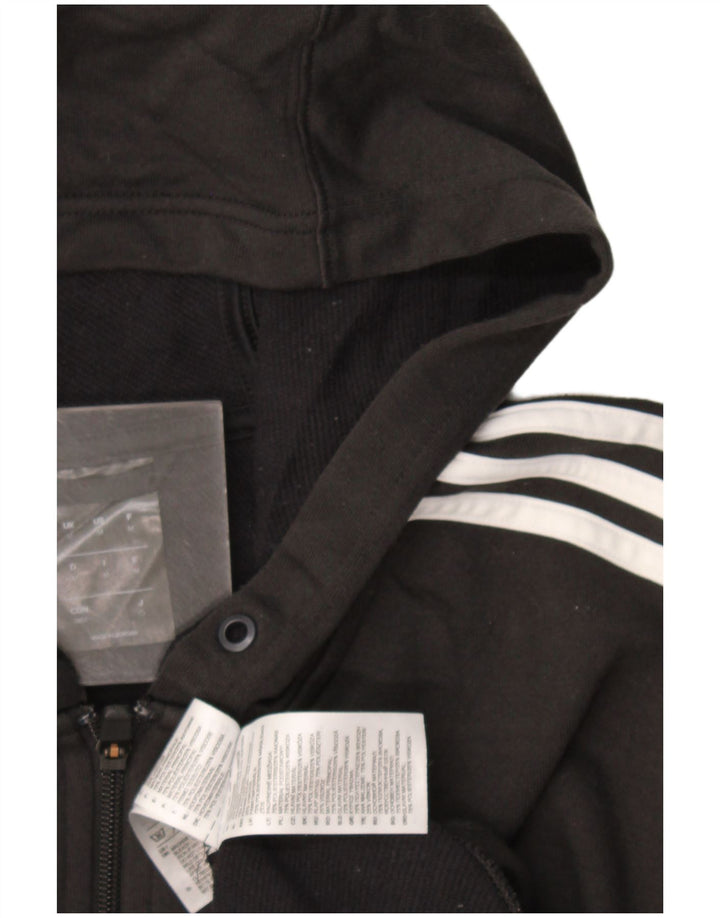 Pulover Adidas Climalite Zip pentru bărbați, mediu negru, poliester bloc de culoare