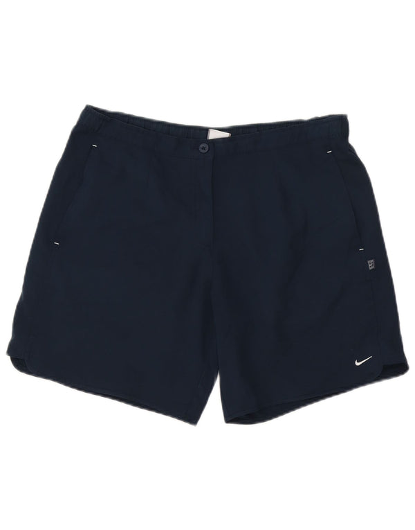 Nike Womens Casual Shorts Small W27 Navy Blue Polyester