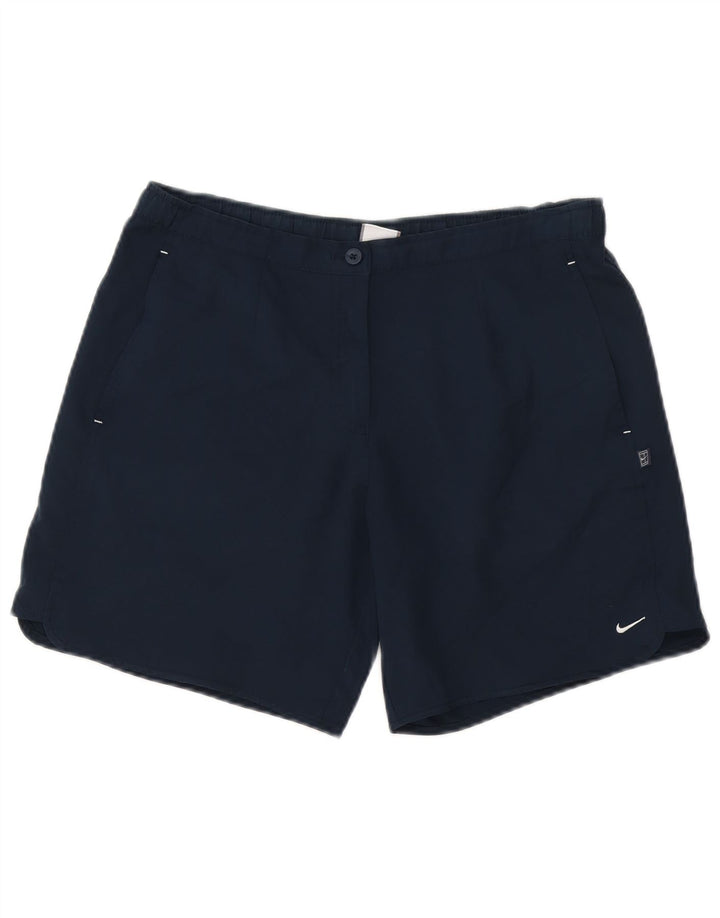 Nike Womens Casual Shorts Small W27 Navy Blue Polyester