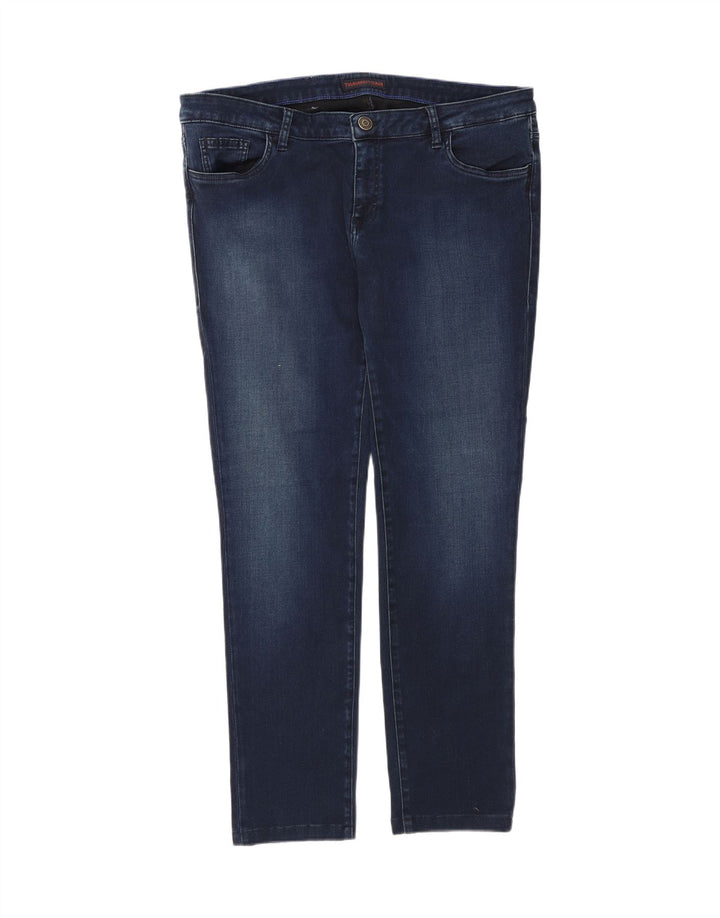 TRUSSARDI Womens Slim Jeans W36 L29 Navy Blue Cotton Vintage Trussardi and Second-Hand Trussardi from Messina Hembry 