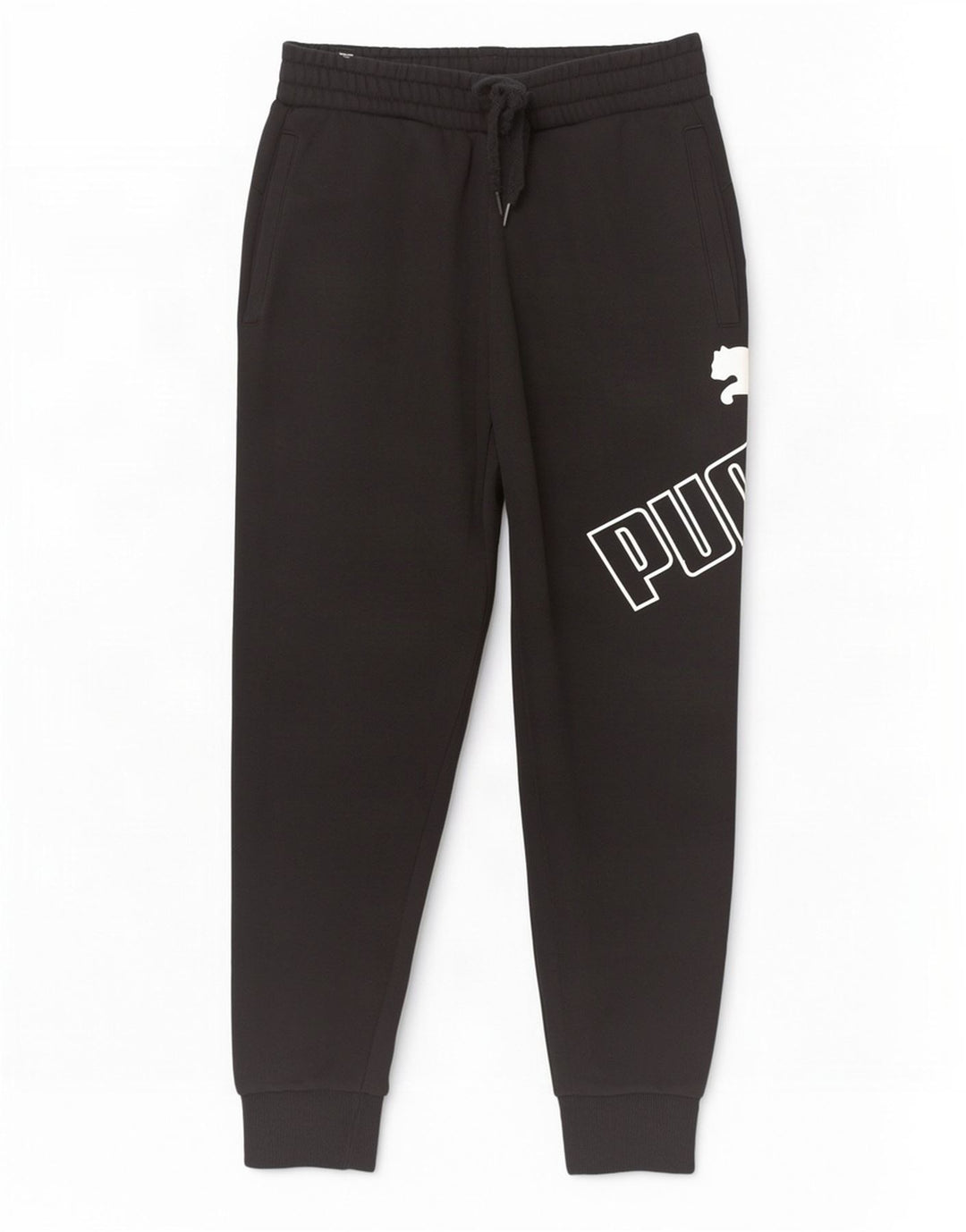 Puma Mens Graphic Tracksuit Trousers Joggers Small Black