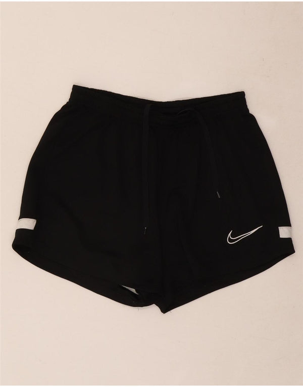 Nike Short de sport Dri Fit pour femme UK 8 Small Noir Colorblock Polyester