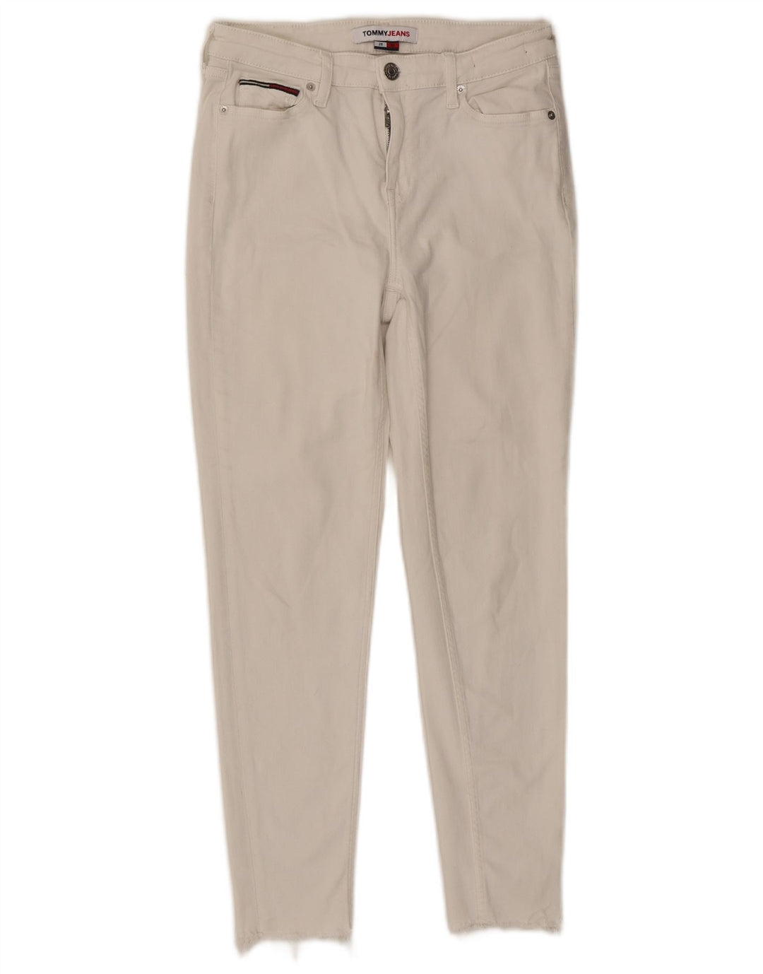 Tommy Hilfiger Womens Cropped Jeans W28 L25 White Cotton