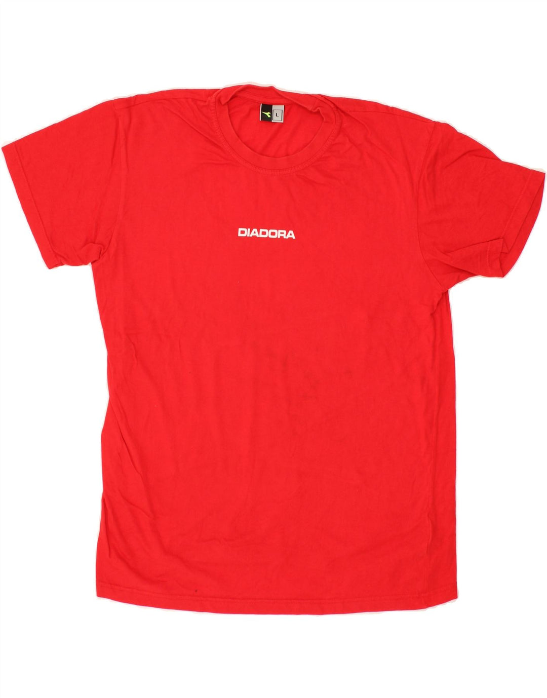 DIADORA Mens T-Shirt Top Large Red Cotton Vintage Diadora and Second-Hand Diadora from Messina Hembry 