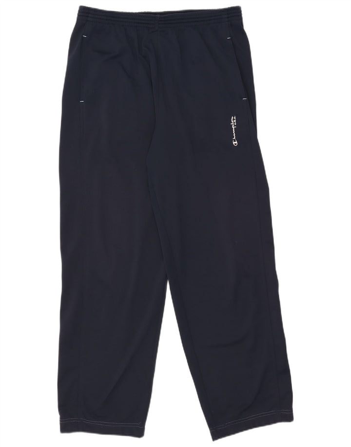Champion Mens Tracksuit Trousers Large  Navy Blue Polyester