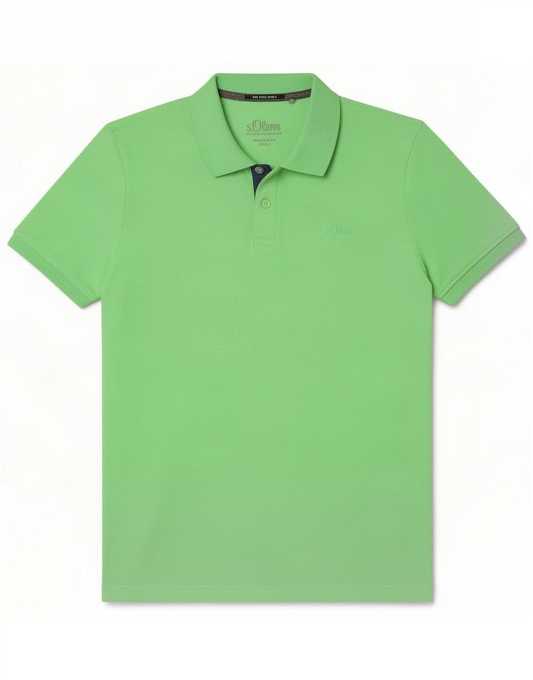 S.Oliver Mens Regular Fit Polo Shirt Large Green Polyester