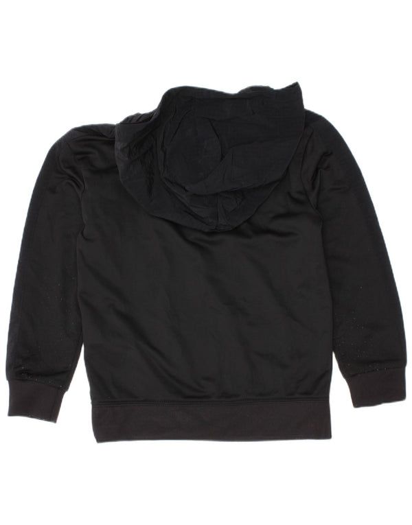 Jordan Boys Zip Neck Hoodie Jumper 2-3 Years Black Polyester