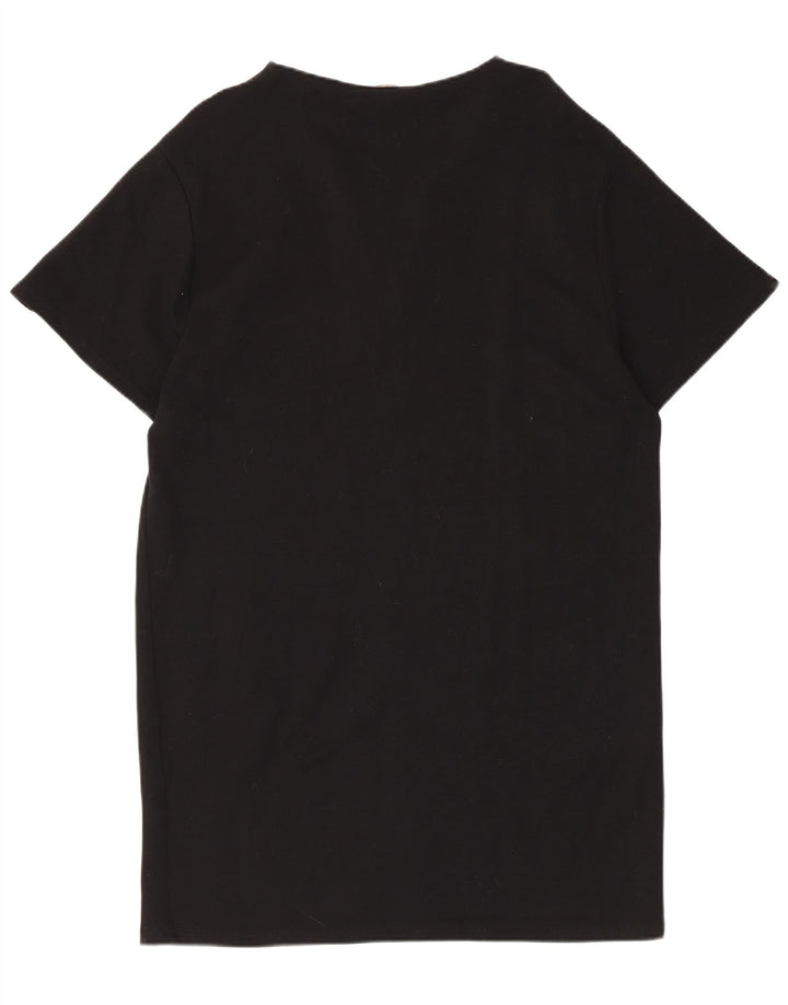 Zara Womens T-Shirt Dress UK 14 Medium Black